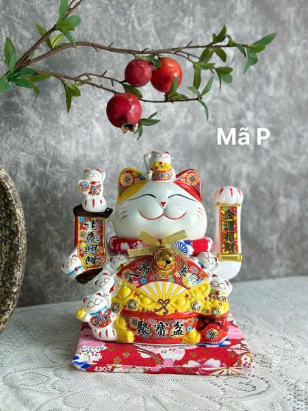 	Mèo thần tài size 23x18x29cm - Mã M