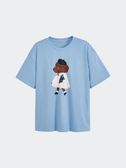 Polka Dot Princess Dog T-shirt