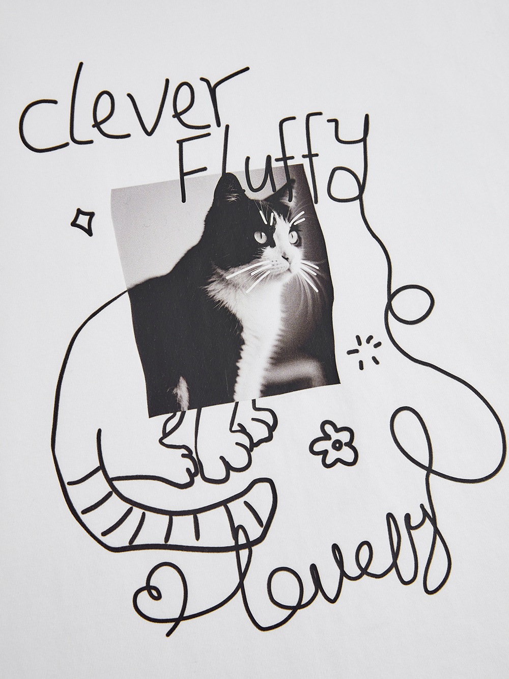 Lovely Fluffy Cat T-shirt