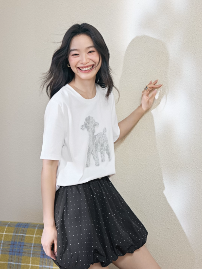 Floral Sheep T-shirt