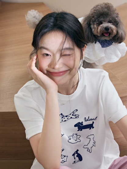 Animals White T-shirt