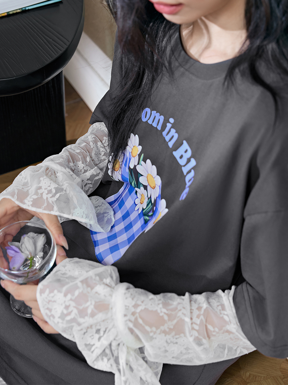 Bloom in Blue T-shirt