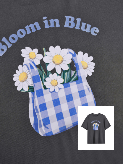 Bloom in Blue T-shirt
