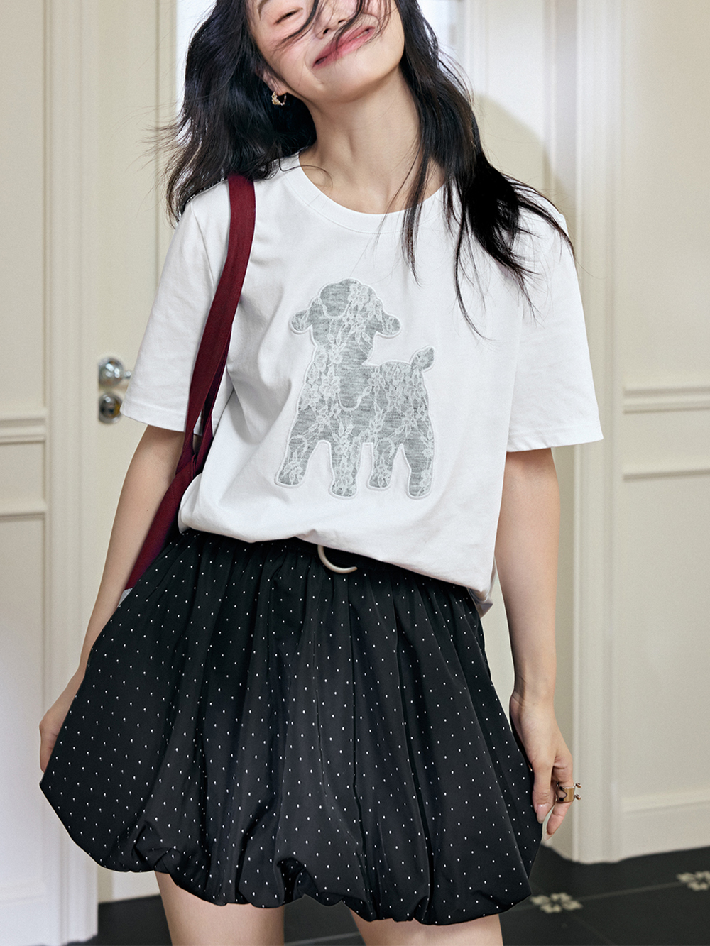 Floral Sheep T-shirt