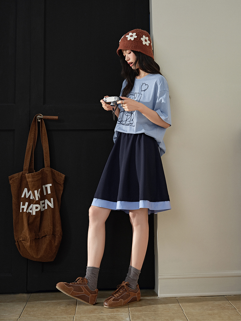 Lovely Ribbon Dog T-shirt