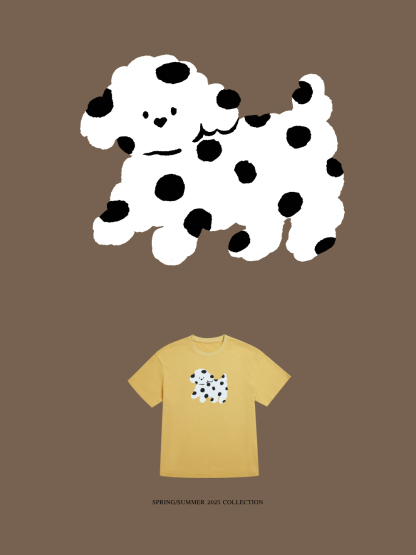 Polka Dot Dog T-shirt