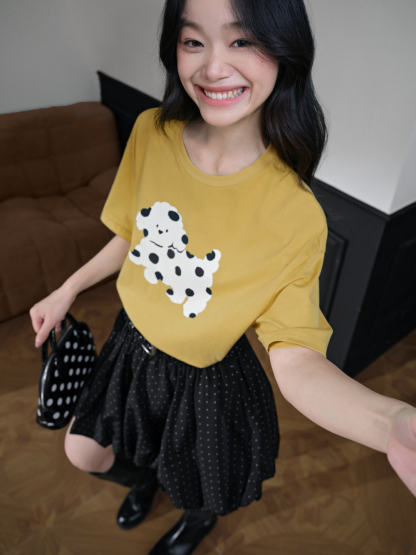 Polka Dot Dog T-shirt