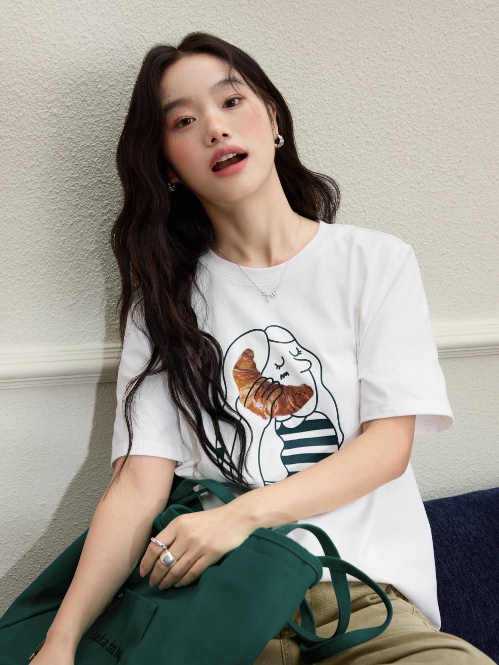 Croissant Graphic T-shirt