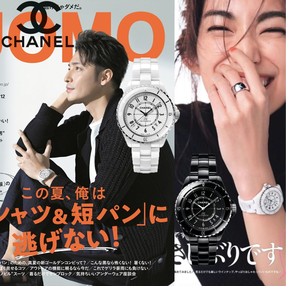 💥雑誌掲載で大人気！【CHANEL |公式サイトは正規品】★時を超えて愛されるの J12❤男女兼用。多くの著名人が愛用“21世紀のアイコン