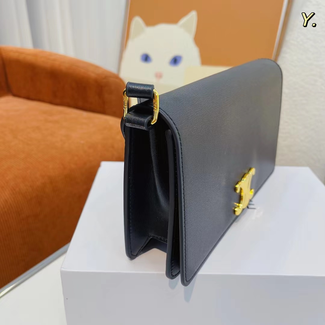 Celine-セリーヌ クラシック ブラック ショルダー バッグ