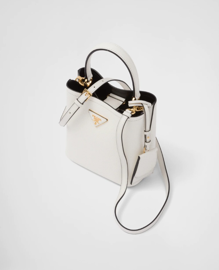 PRADAパニエ サフィアーノレザー スモールバッグ