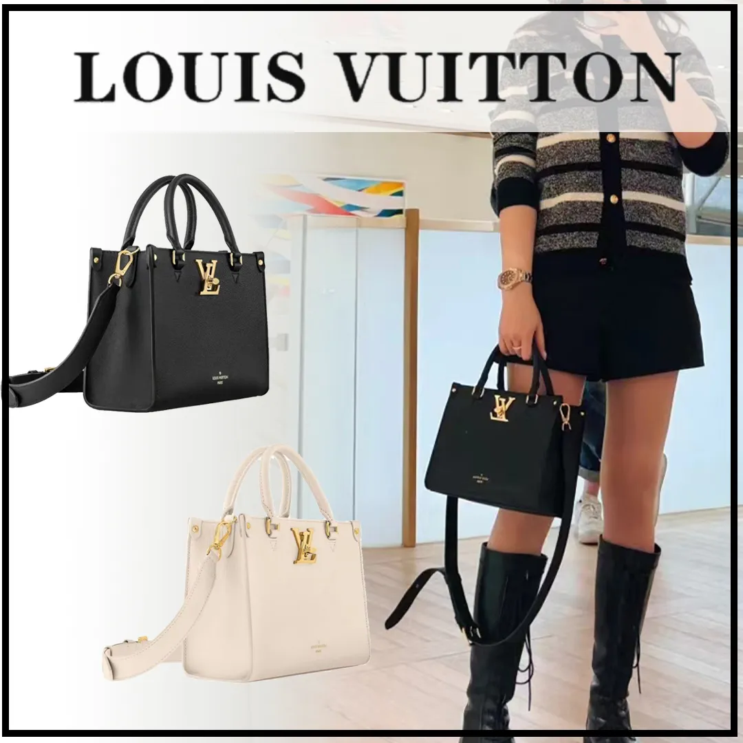 23AW 新作 Louis Vuitton ロック＆ゴーバッグ 黒 ホワイト ロゴ