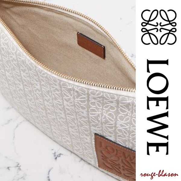 【国内発送】LOEWE クラッチバッグ ブラウン