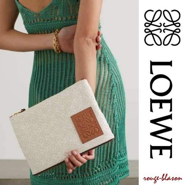 【国内発送】LOEWE クラッチバッグ ブラウン