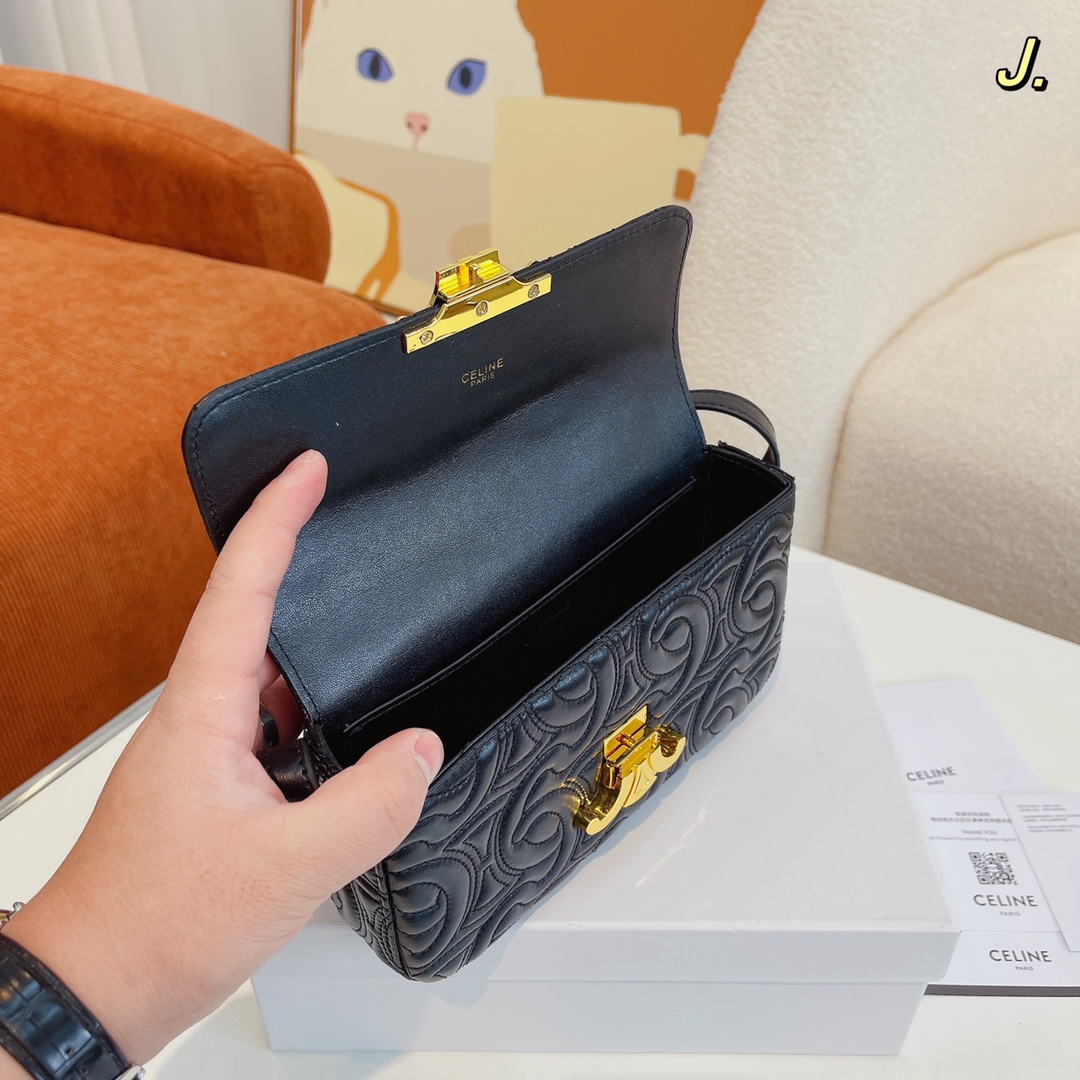 Celine-セリーヌ クラシック 刺繍 ショルダーバッグ