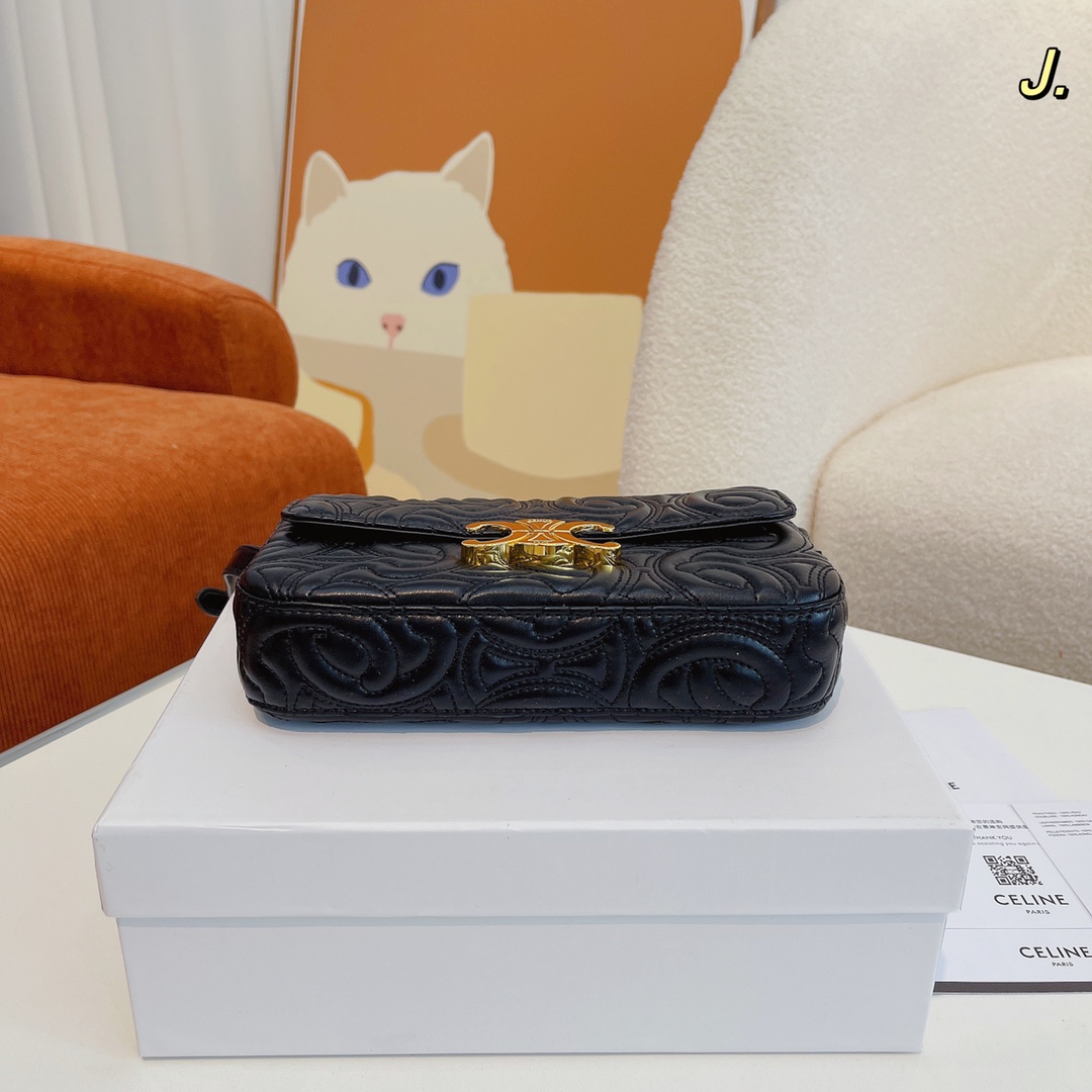 Celine-セリーヌ クラシック 刺繍 ショルダーバッグ