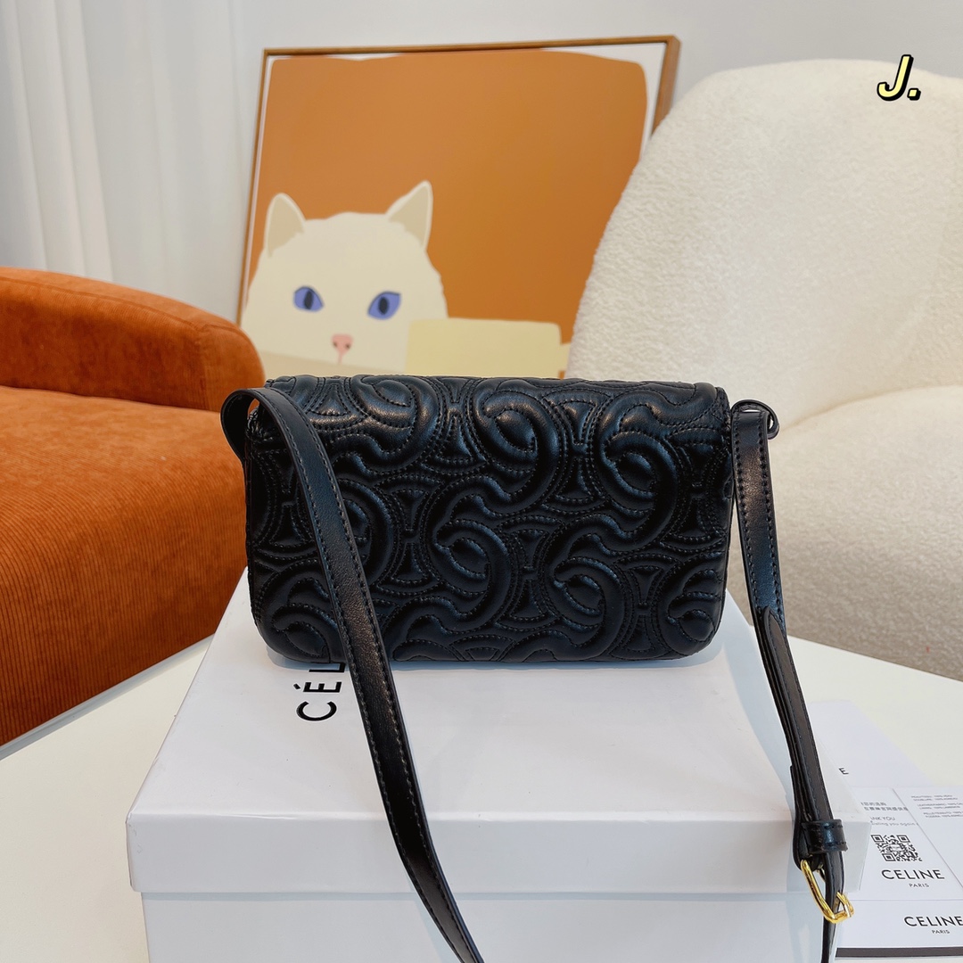 Celine-セリーヌ クラシック 刺繍 ショルダーバッグ