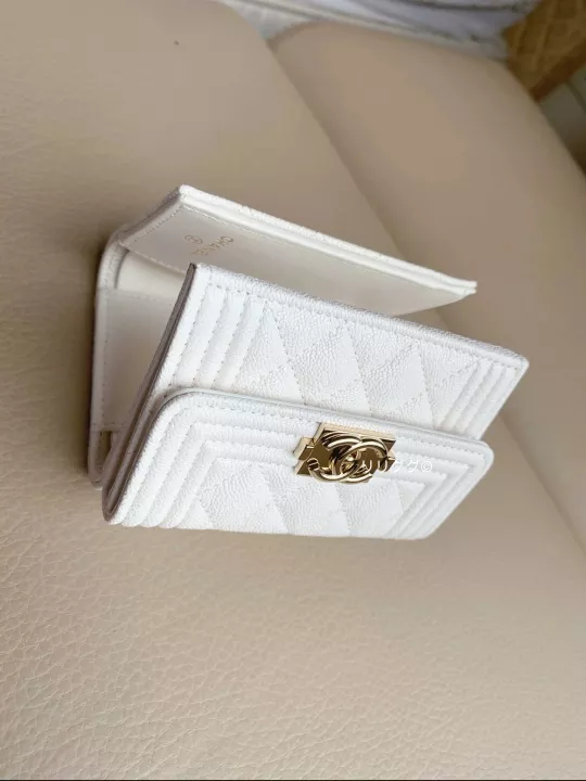 【シャネル】A84432☆ボーイ三つ折りミニ財布☆