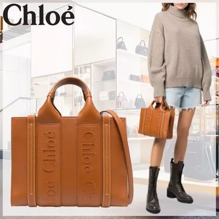 【Chloe】woody スモール トートバッグ