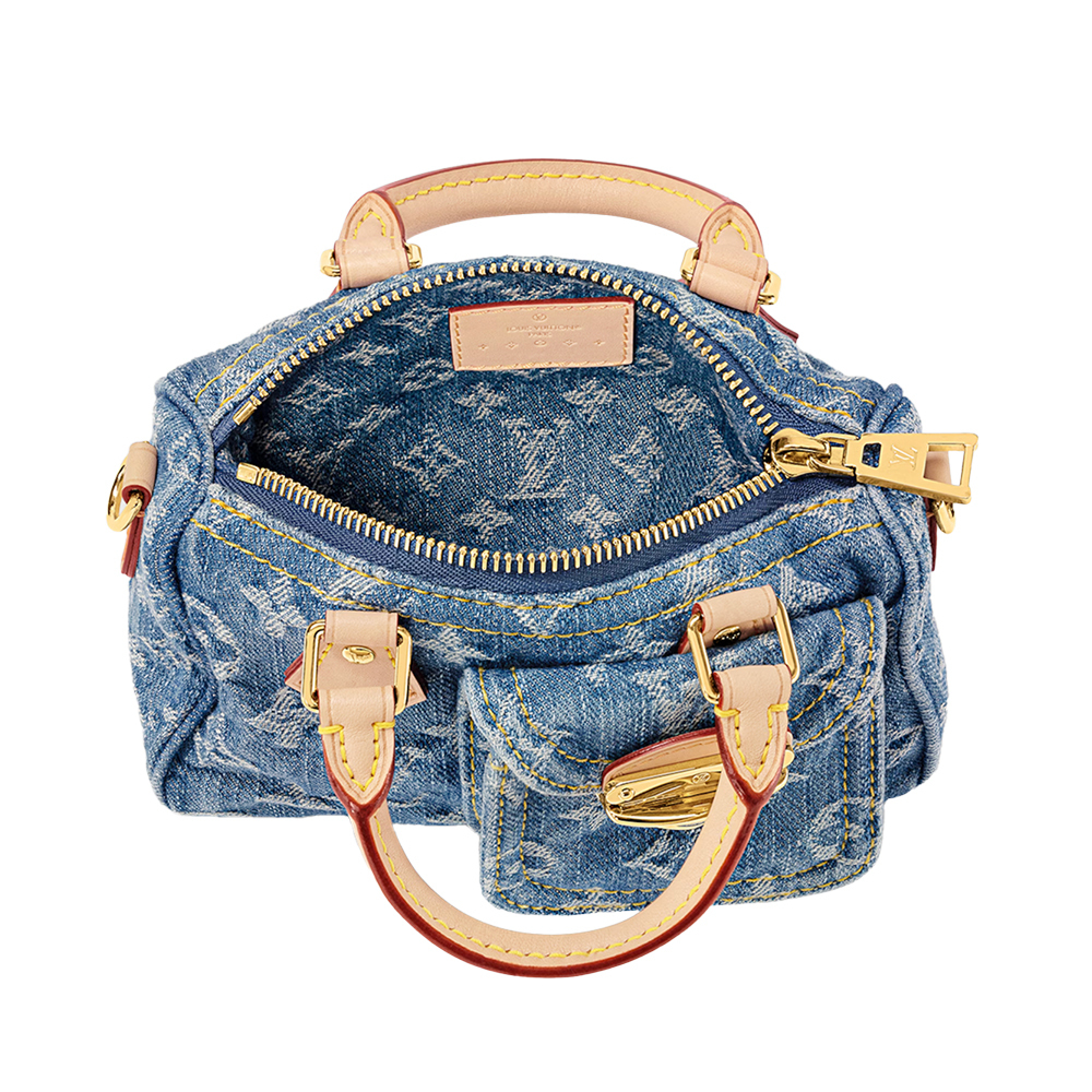 《デニムブルー》Louis Vuitton★ナノスピーディ M82950