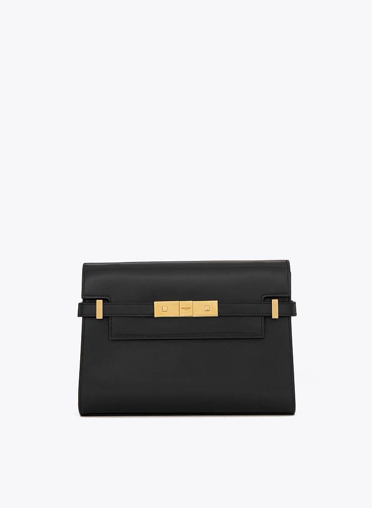 【Saint Laurent】【国内発送】マンハッタン ショルダーバッグ（スモール／ボックスサンローラン レザー） ★全色★