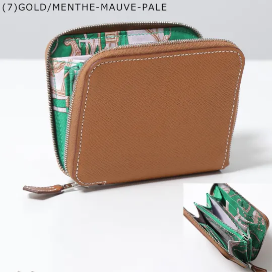 HERMES 二つ折り財布 AZAP SILKIN COMPACT エプソン