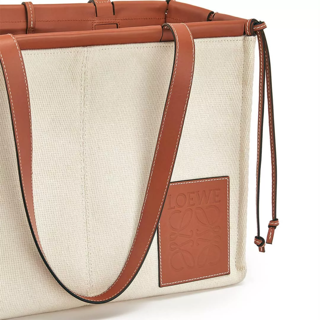 【LOEWE】ロエベ クッショントート スモール キャンバス＆カーフ