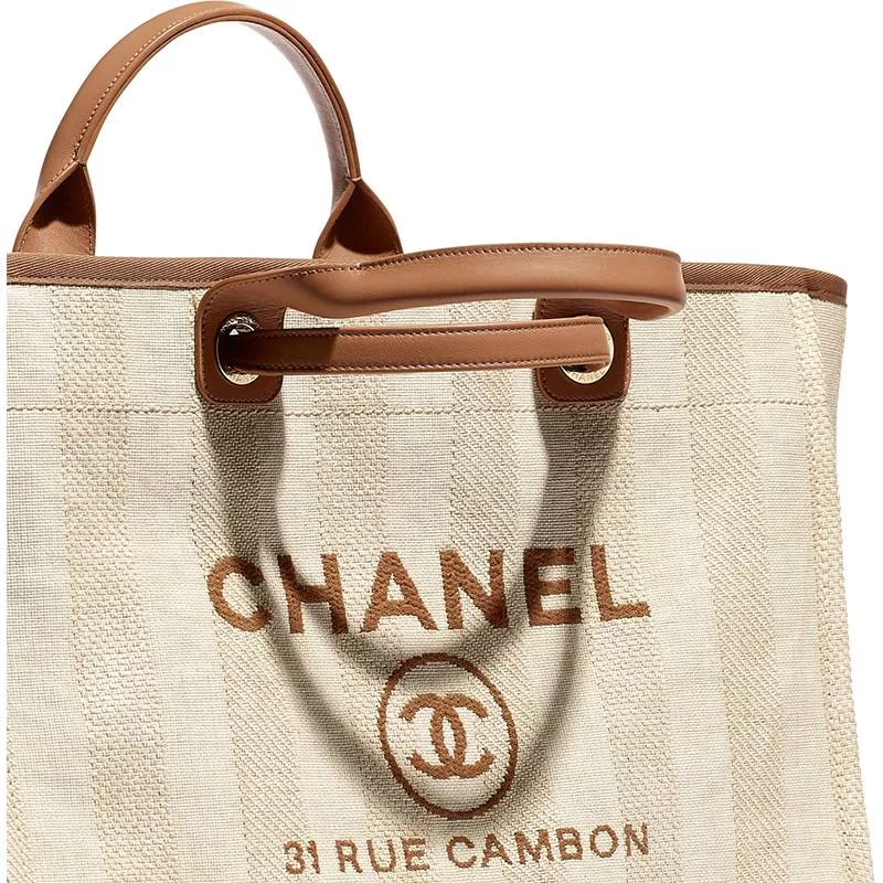 【CHANEL】即送 ドーヴィル L ショッピング バッグ