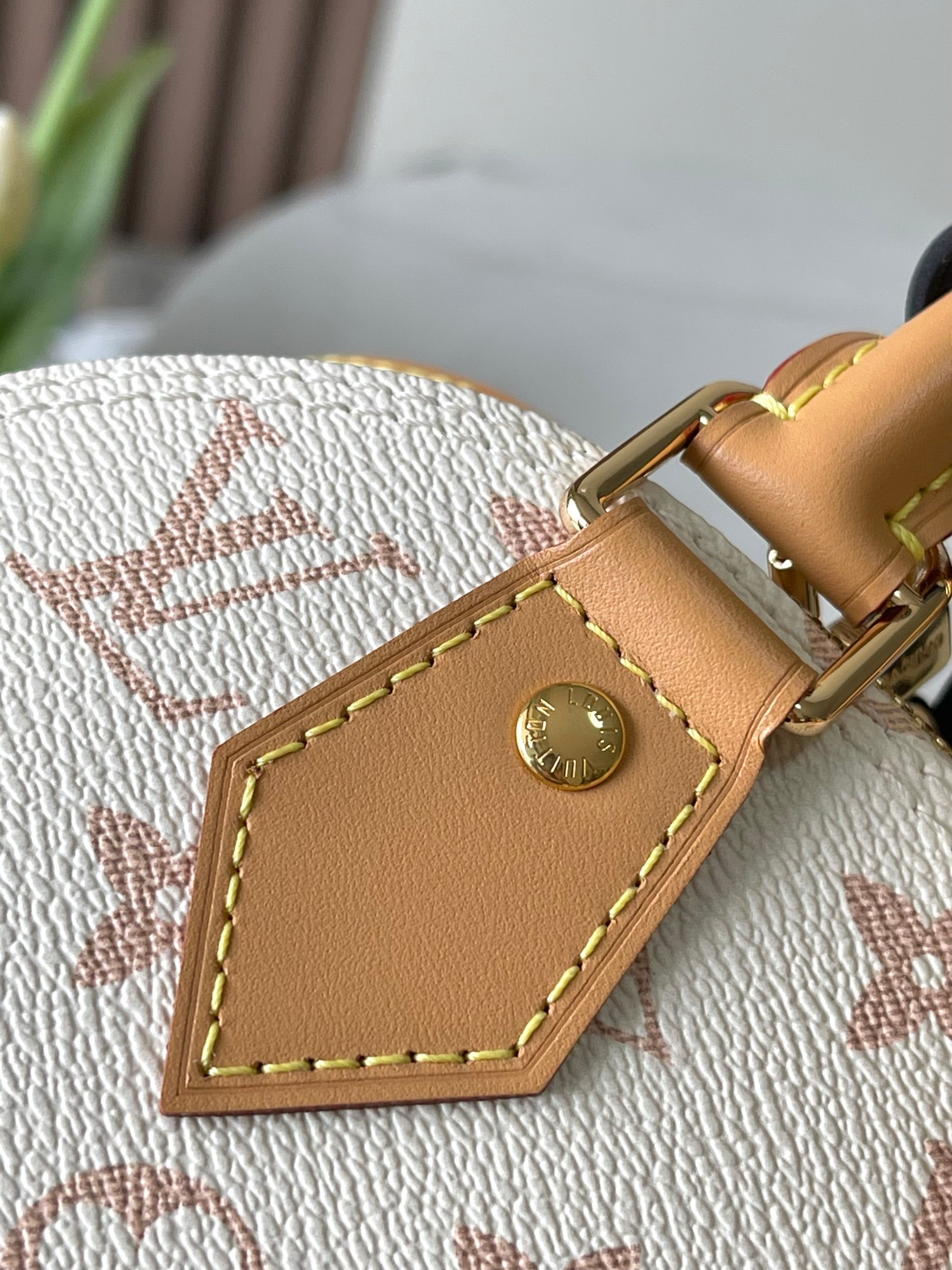 【Louis Vuitton】　ハンドバッグ　ベージュ