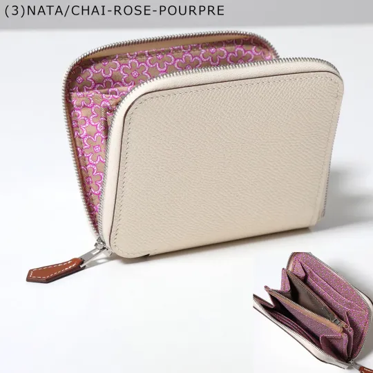 HERMES 二つ折り財布 AZAP SILKIN COMPACT エプソン