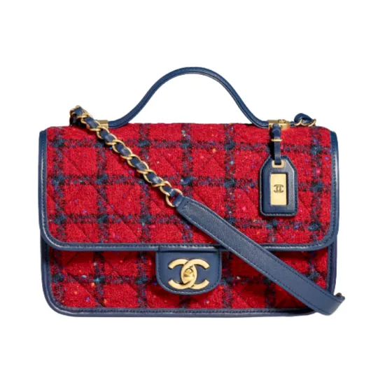 【シャネル】CLASSY雑誌掲載 スモール トップハンドル フラップ バッグ