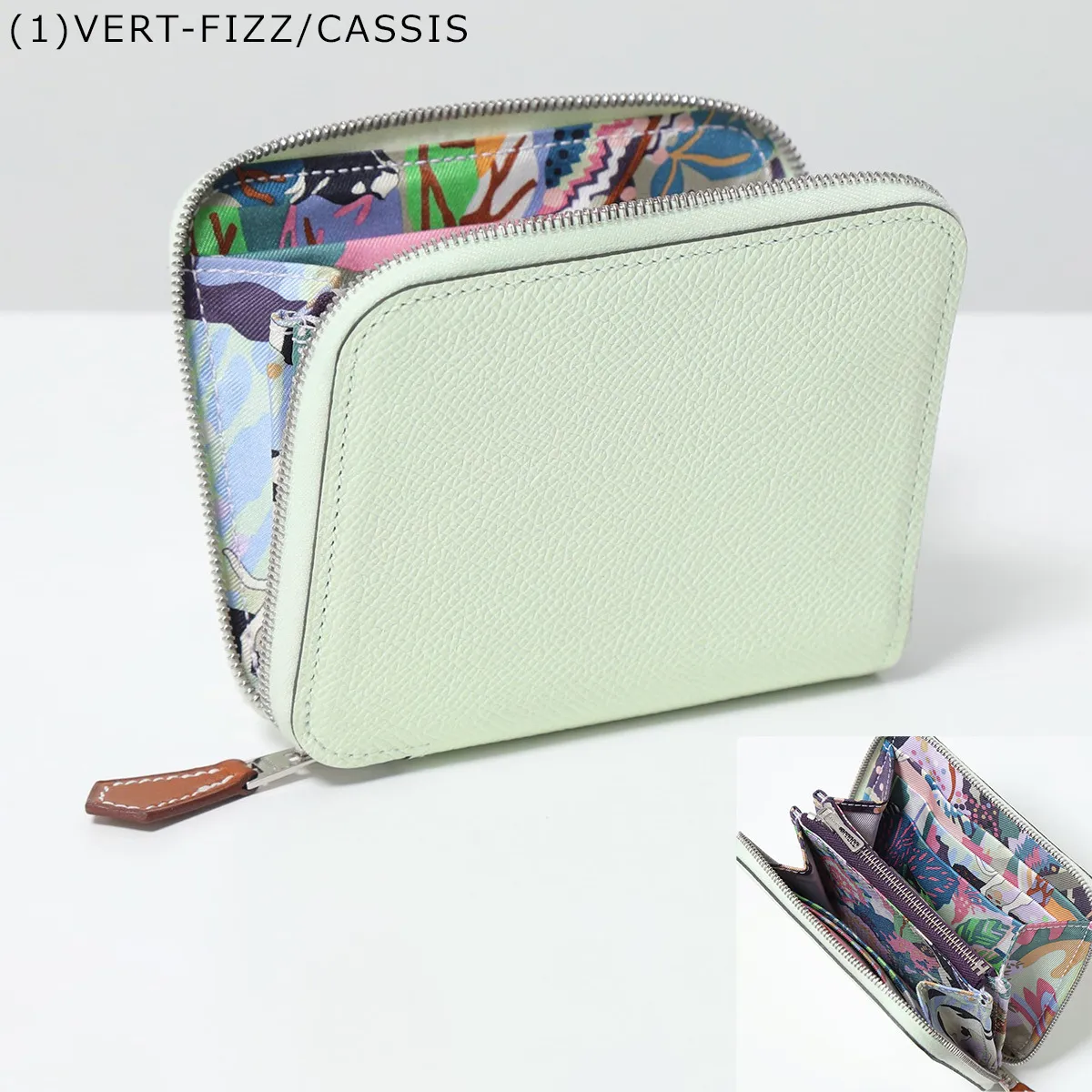 HERMES 二つ折り財布 AZAP SILKIN COMPACT エプソン