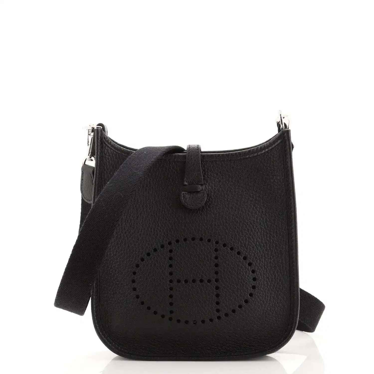 HERMES エルメス エブリン TPM ショルダー バッグ トリヨンクレマンス レザー ブラック