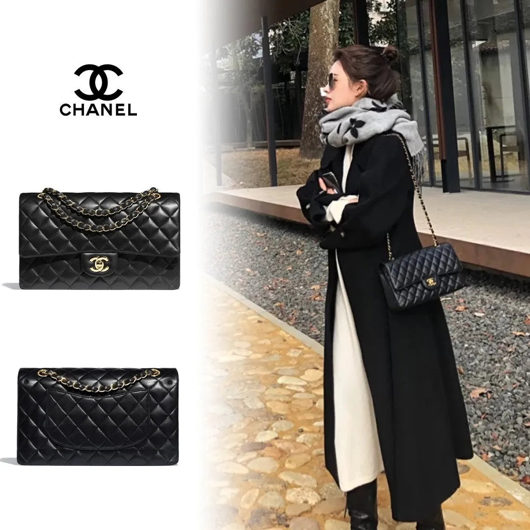 【CHANEL】マトラッセ25Wフラップチェーンショルダーバッグ A01112 キャビアスキン