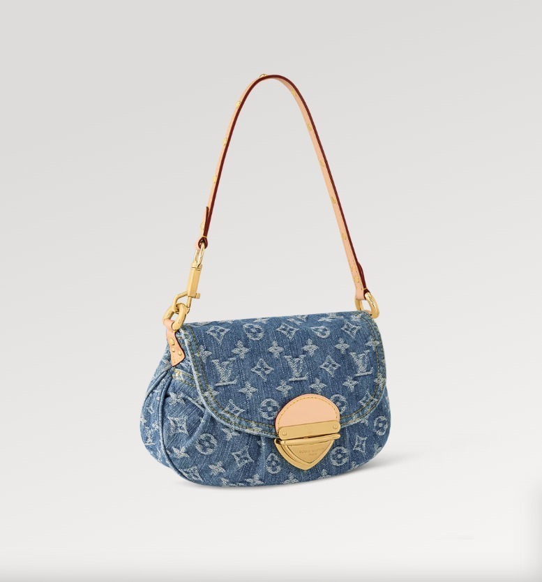 【ストーンウォッシュが個性的】Louis Vuitton★デニム バック M46829