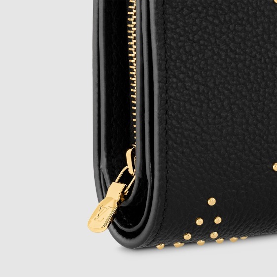 【Louis Vuitton】 上品で大人っぽい 折りたたみ財布 ブラック M82902