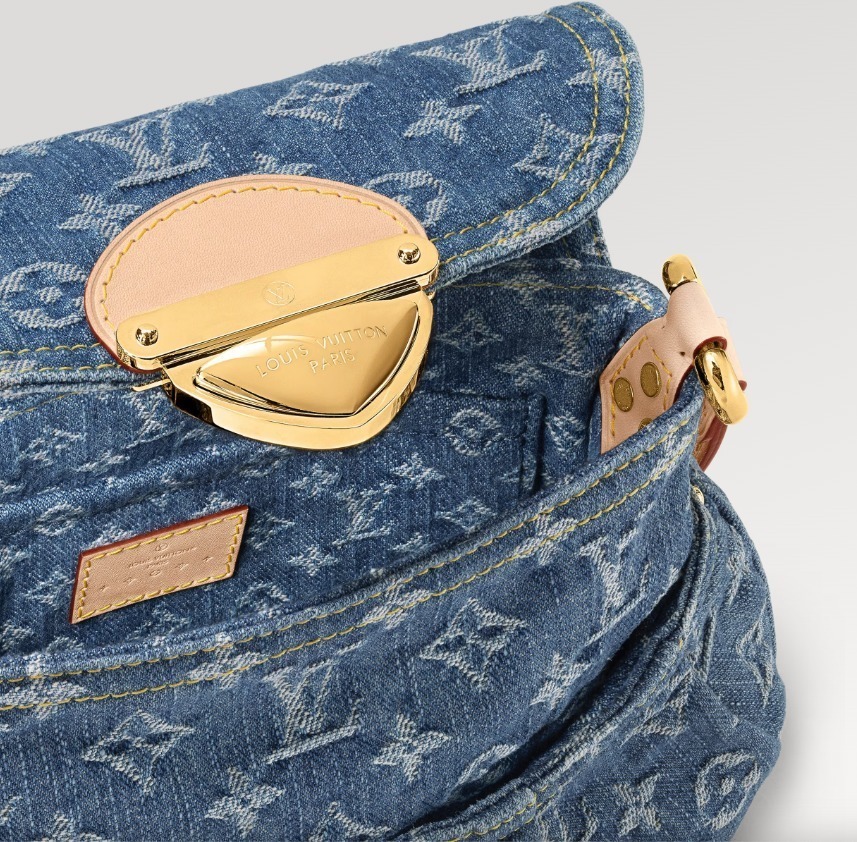 【ストーンウォッシュが個性的】Louis Vuitton★デニム バック M46829