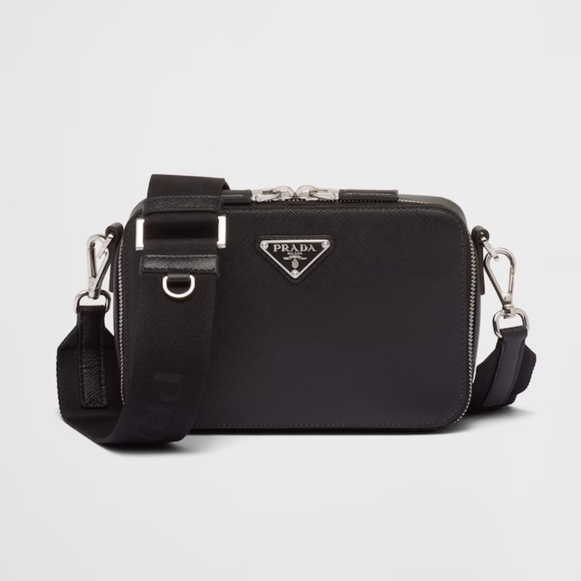 【入手困難】PRADA◆サフィアーノレザー ショルダーバッグ ロゴ