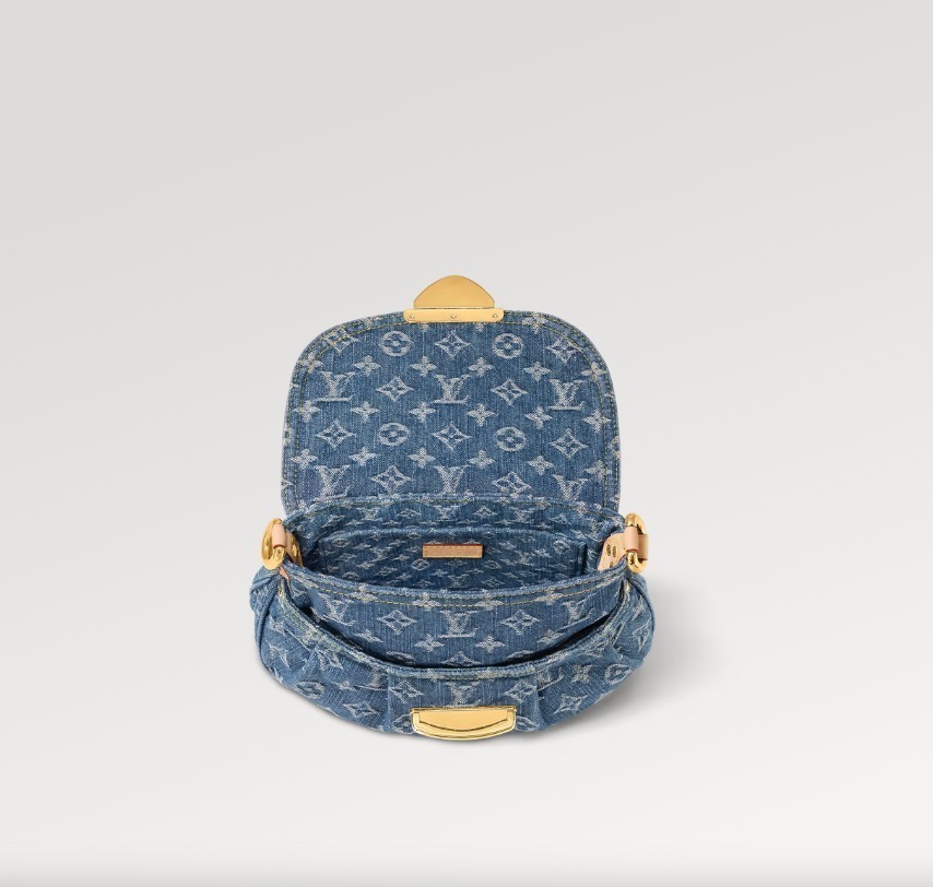【ストーンウォッシュが個性的】Louis Vuitton★デニム バック M46829