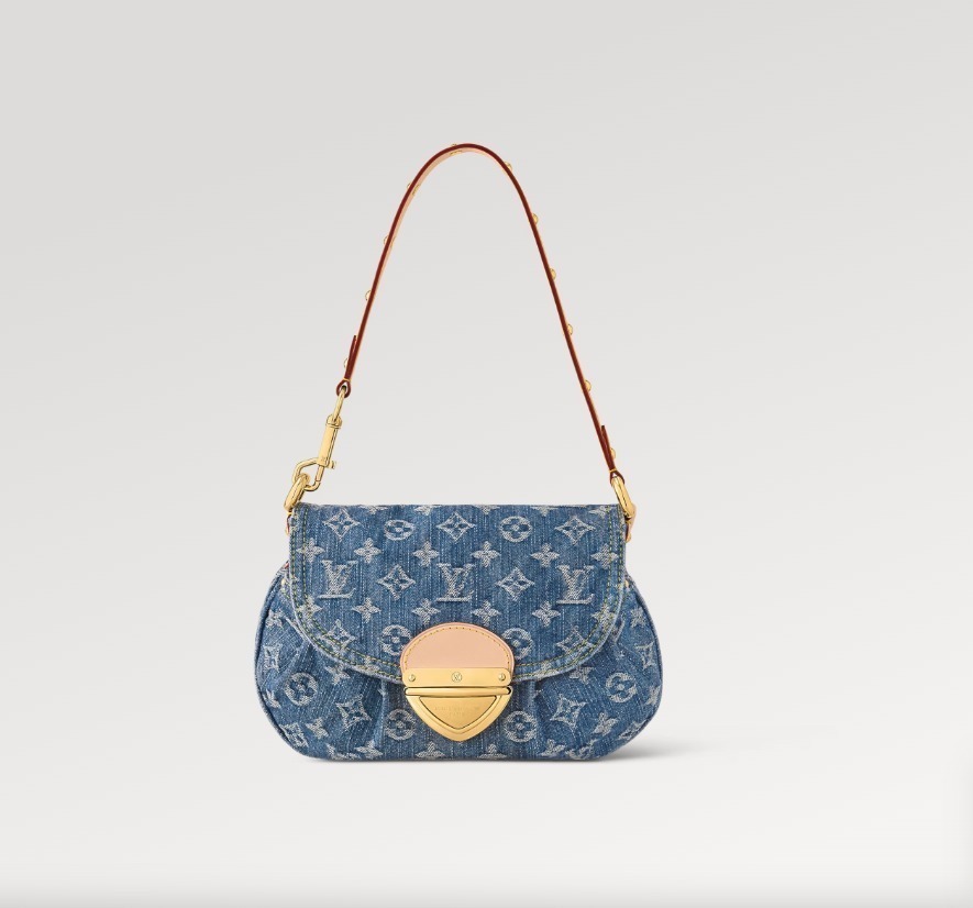 【ストーンウォッシュが個性的】Louis Vuitton★デニム バック M46829