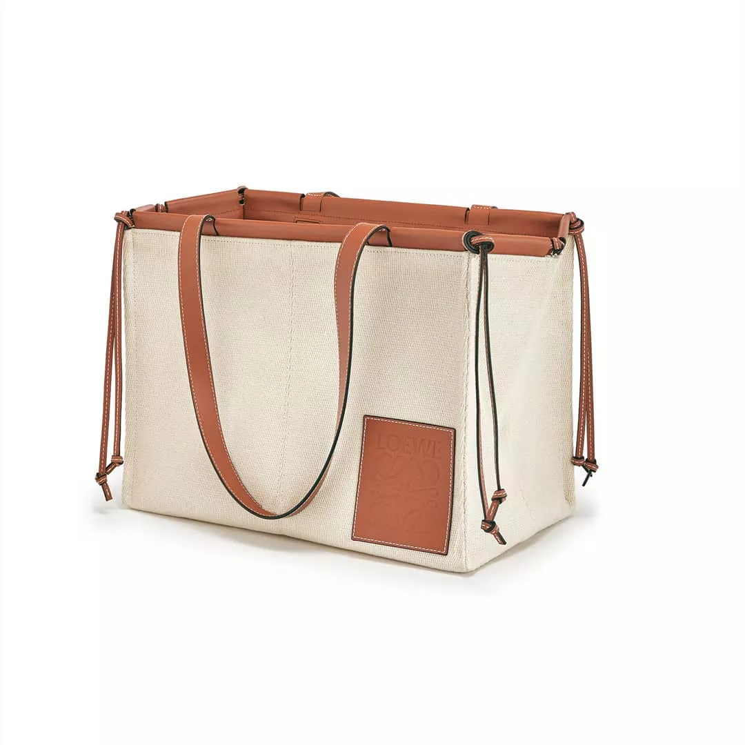 【LOEWE】ロエベ クッショントート スモール キャンバス＆カーフ