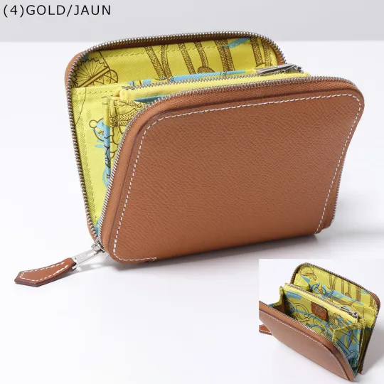 HERMES 二つ折り財布 AZAP SILKIN COMPACT エプソン