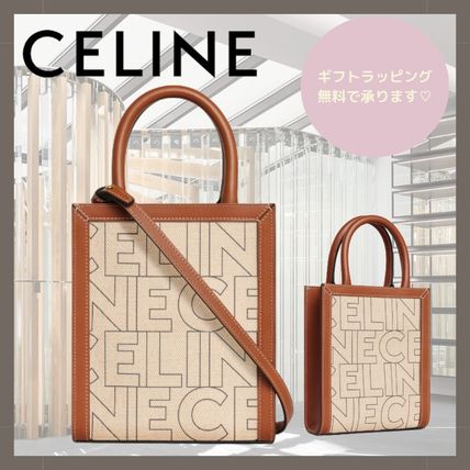 【CELINE】ロゴプリント入り ミニ バーティカル カバ