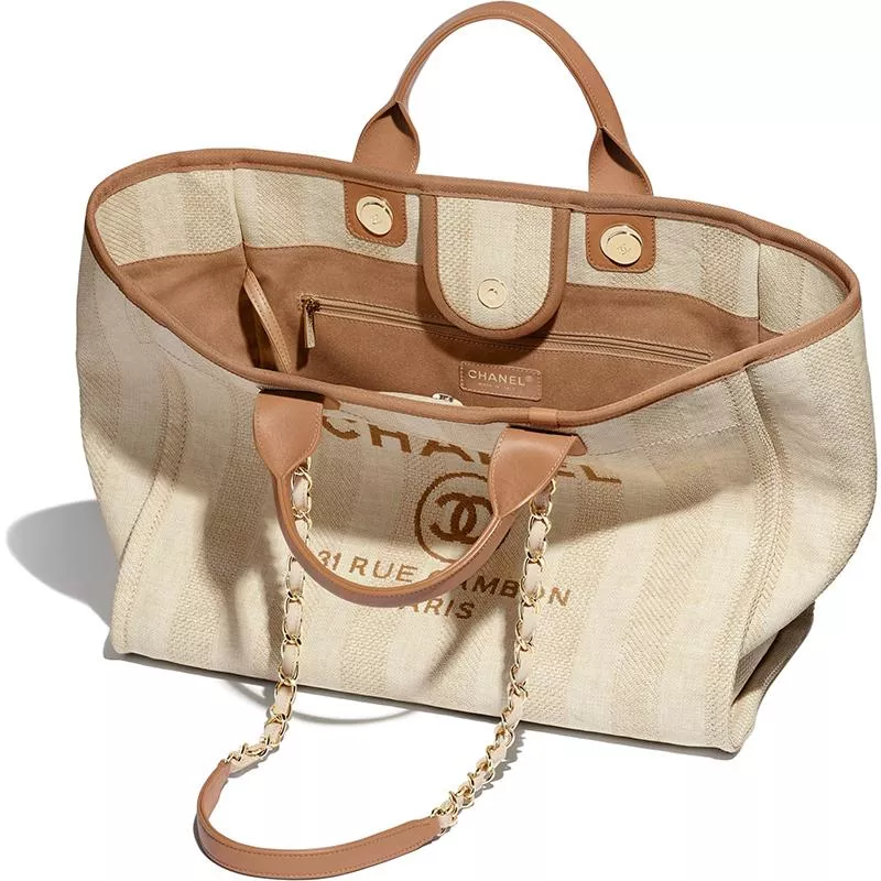 【CHANEL】即送 ドーヴィル L ショッピング バッグ