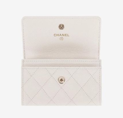 PREMIUM◆送料込【CHANEL】フラップ カードホルダー ホワイト