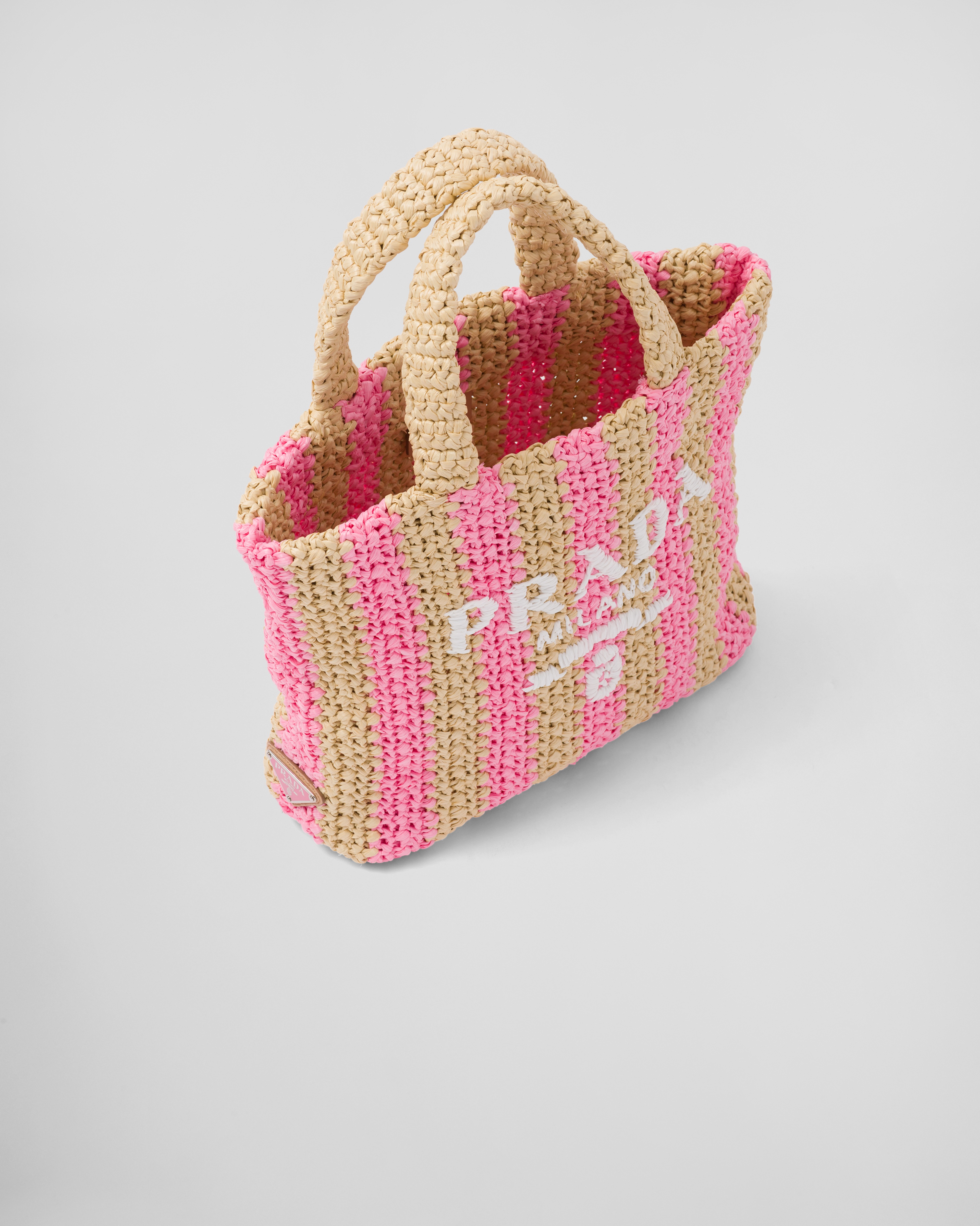 【prada】ココナッツファイバートランペットトートバッグ