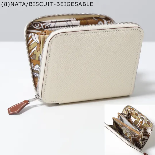 HERMES 二つ折り財布 AZAP SILKIN COMPACT エプソン