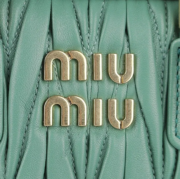 ★関税込★MIU MIU★レザー トップハンドル バッグ★グリーン