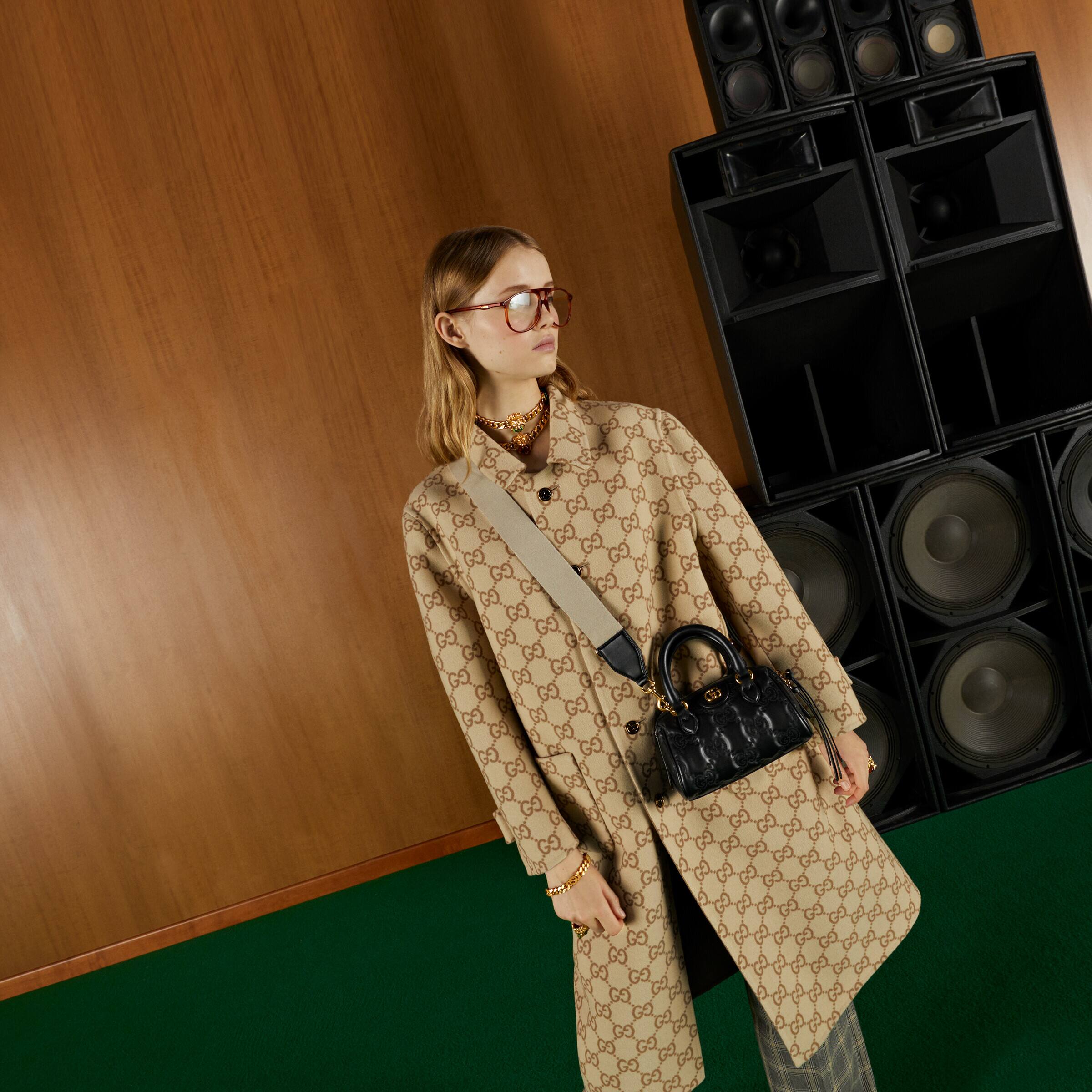 GG Matelasséキルティングレザーミニハンドバッグ