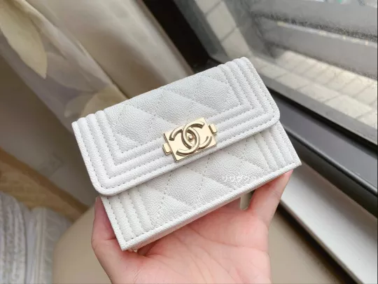 【シャネル】A84432☆ボーイ三つ折りミニ財布☆